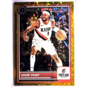 2023-24 NBA Hoops Premium Stock JERAMI GRANT #22 Gold Disco Prizm Parallel 3/10